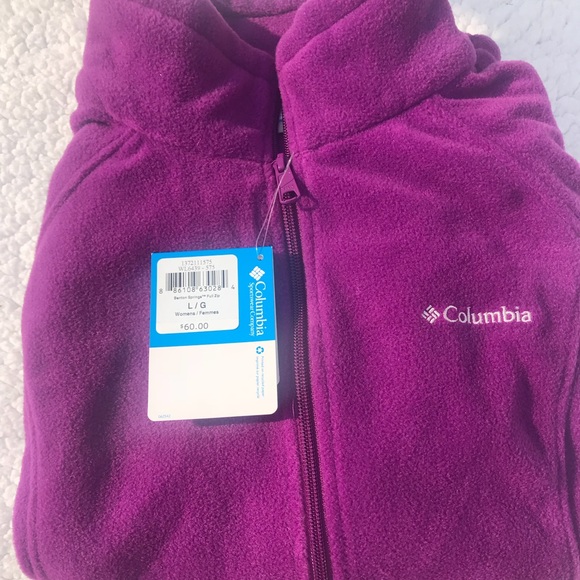Columbia women’s Fleece purple jacket - Picture 2 of 4